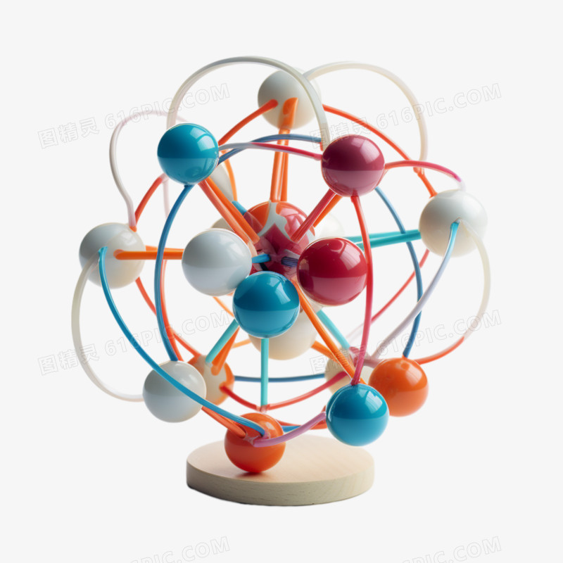 3D立体原子电子科学教学小元素