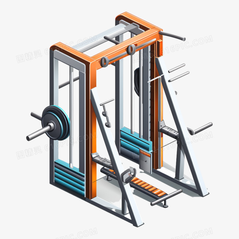 3D健身器材史密斯机