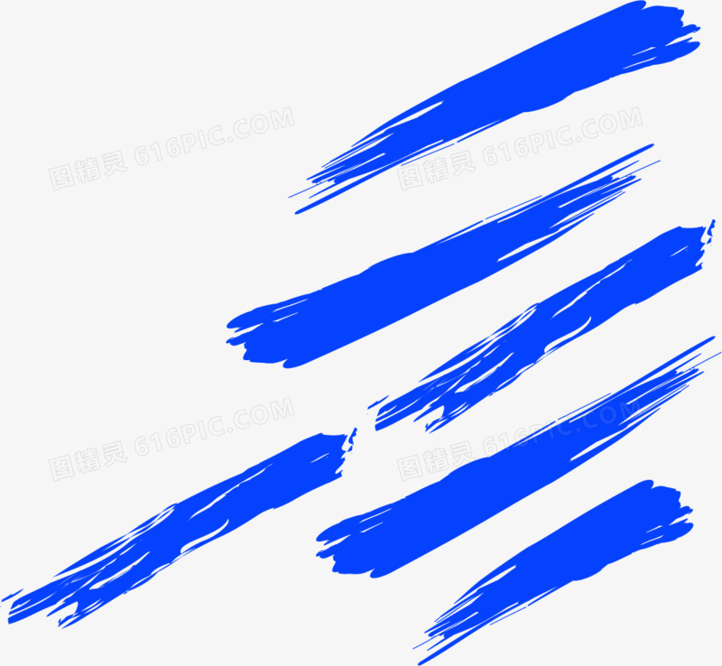 蓝色线条笔刷背景矢量素材