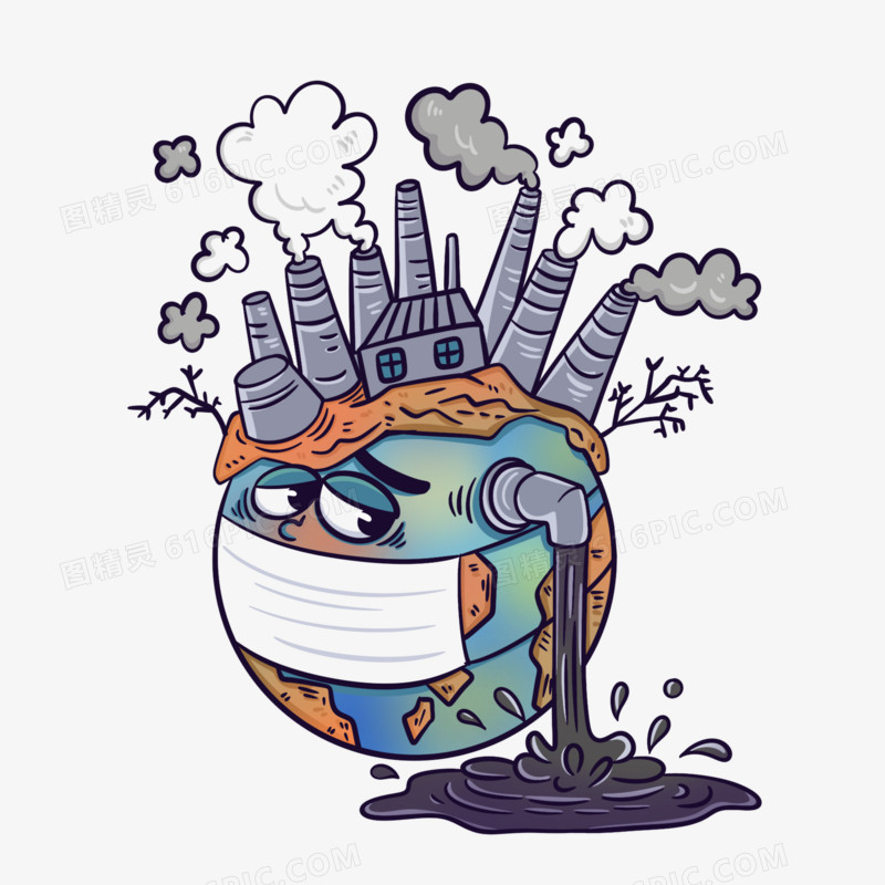地球排放废水污染元素