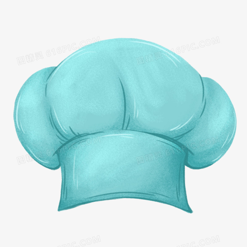 卡通手绘厨师的帽子元素