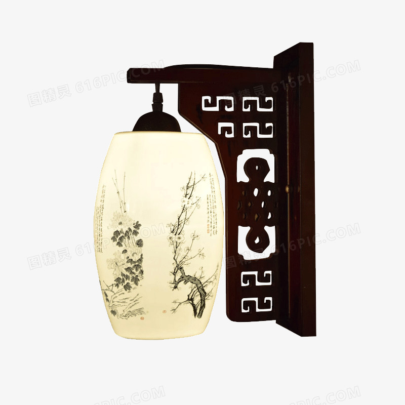 中式壁灯木艺陶瓷壁灯卧室led床头壁灯