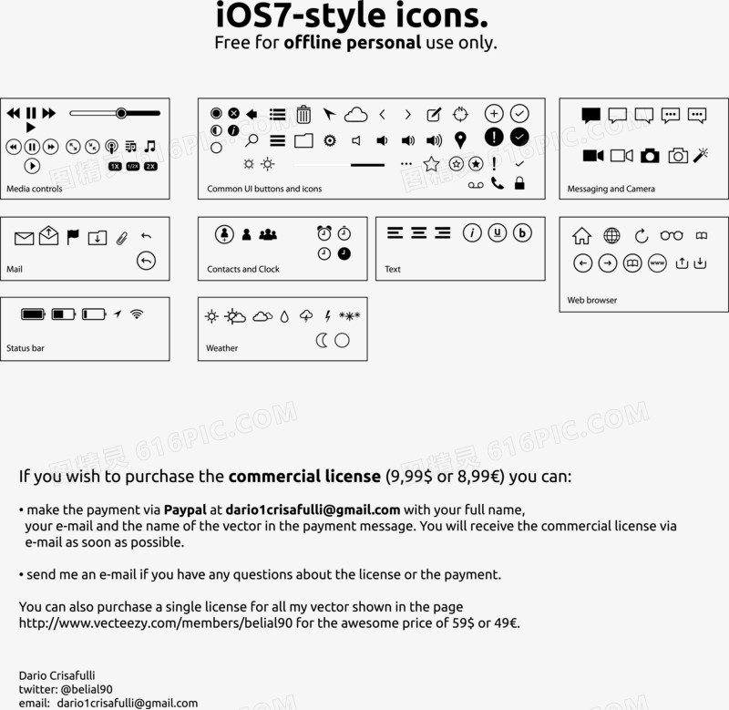 矢量ios7系统icon