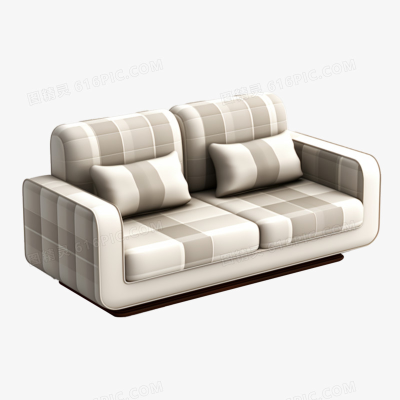 3D立体沙发免抠元素