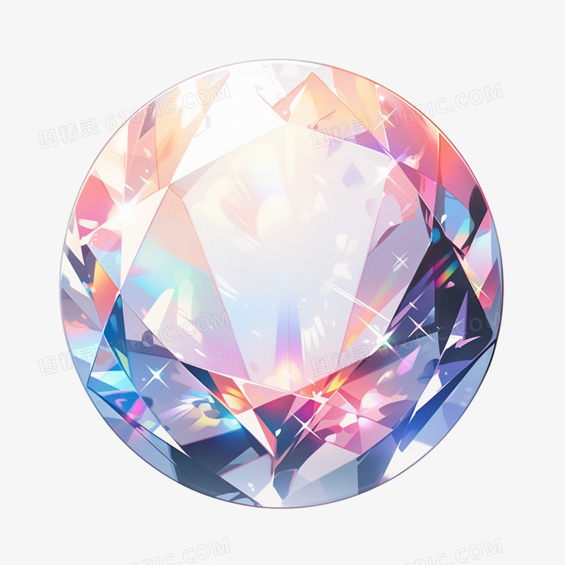 璀璨彩色宝石钻石元素