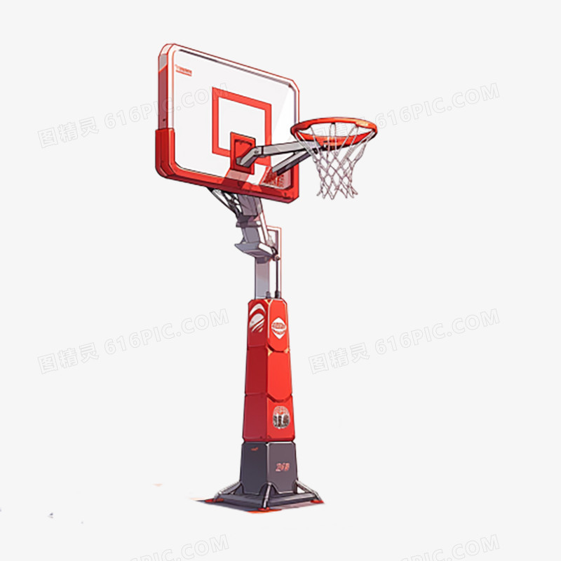 篮球框打篮球免抠元素