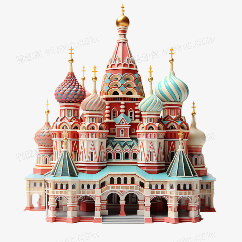 俄罗斯建筑民族特色宫殿城堡元素