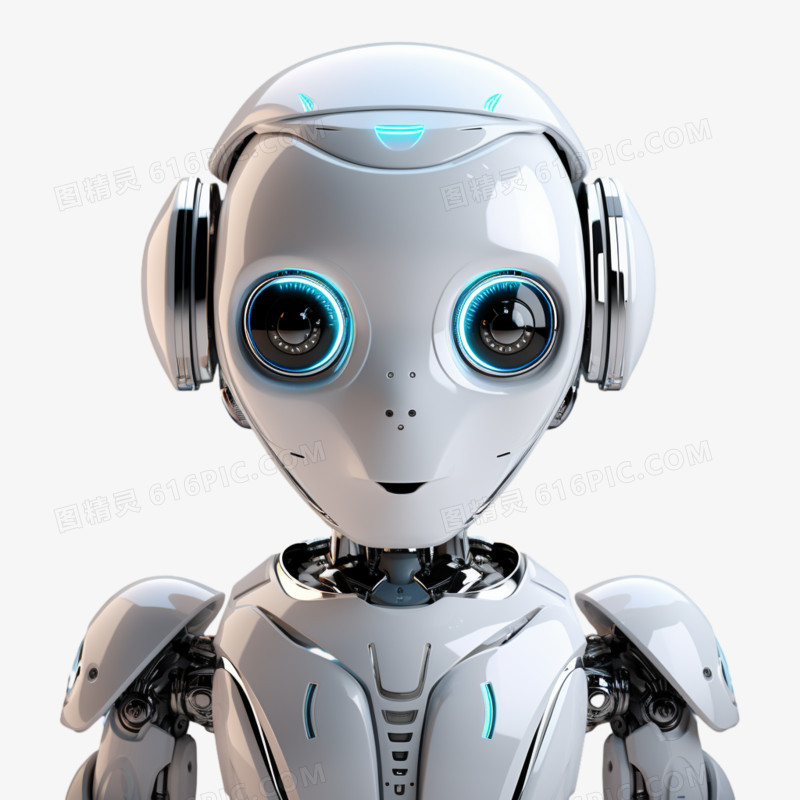 3d风格人工智能机器人免抠素材