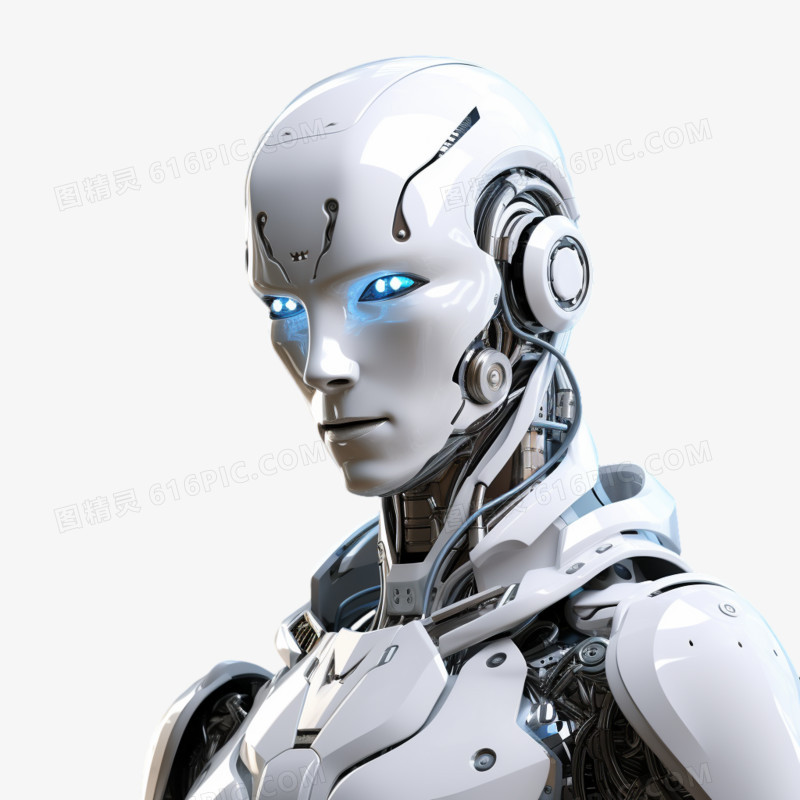 3d风格人工智能机器人免抠素材