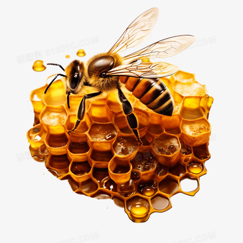 蜜蜂和蜂巢免抠元素