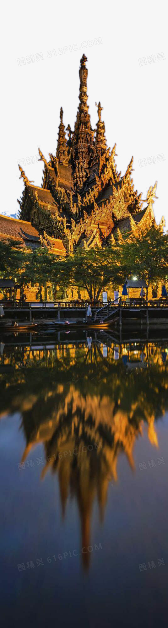 泰国尖顶佛教寺庙