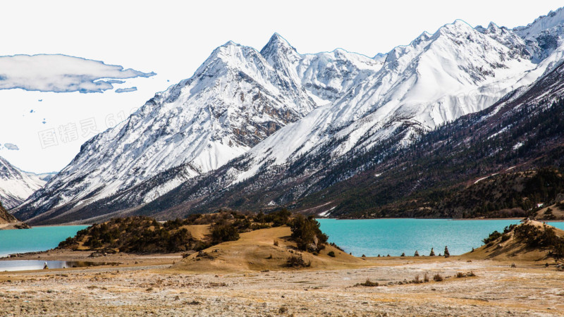 西藏然乌湖风景一