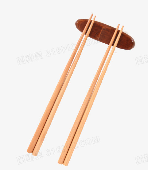 筷子和木头筷子架