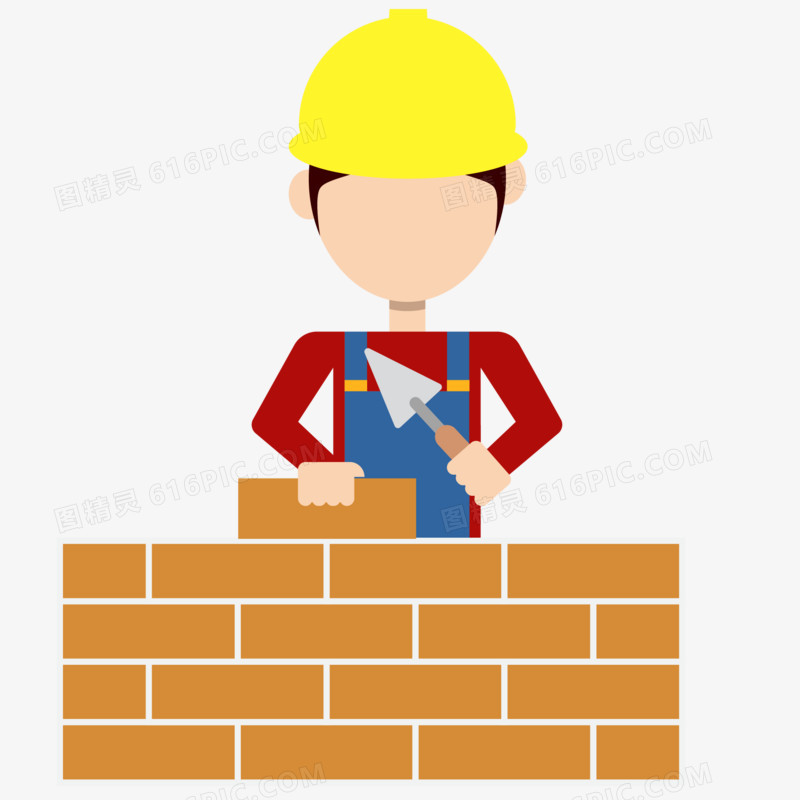 砌墙修理工人
