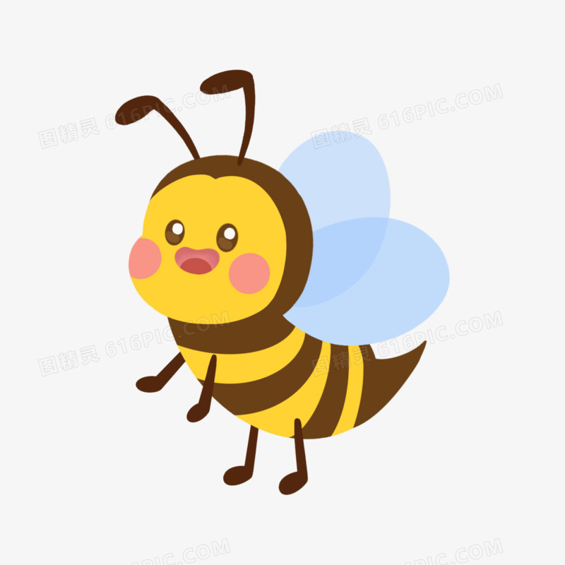 可爱小蜜蜂免抠元素