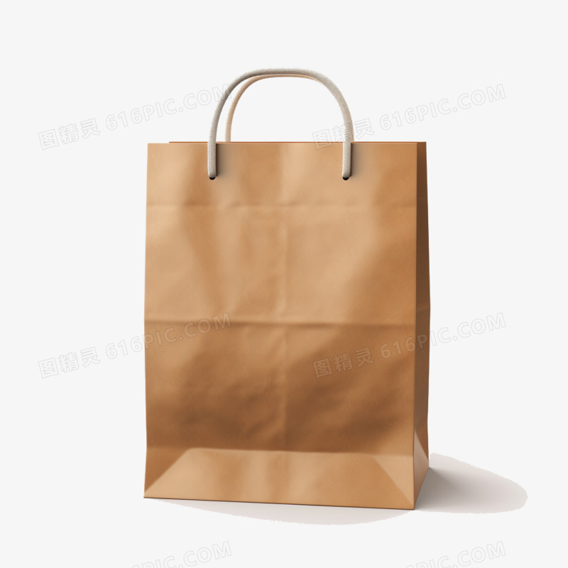 纸袋购物袋回收免抠元素