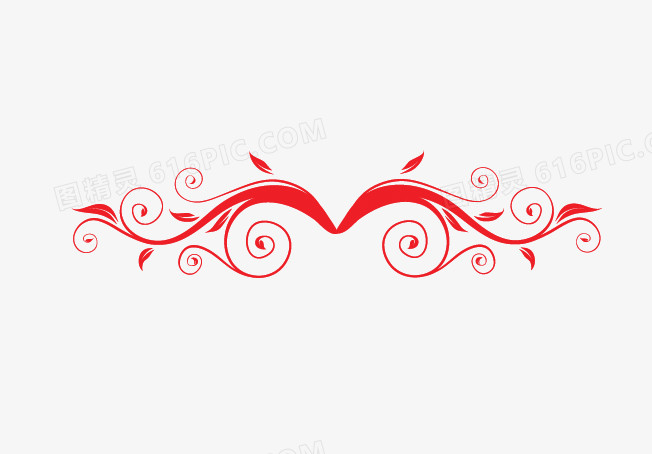 红色花纹