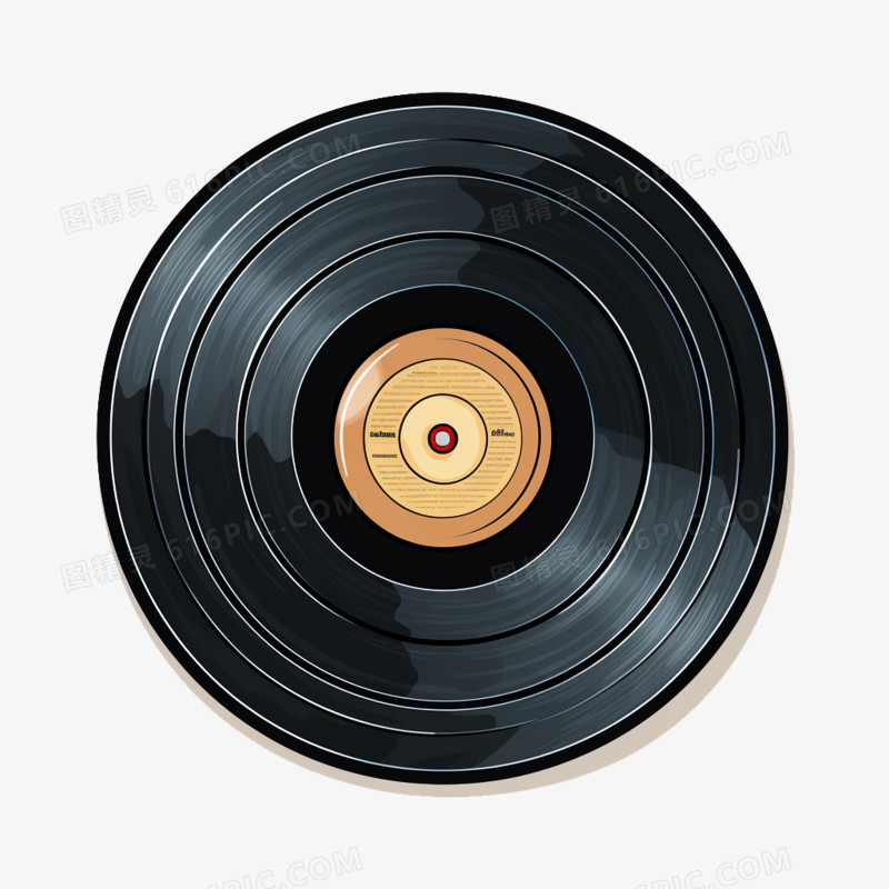 黑胶唱片音乐碟免抠元素