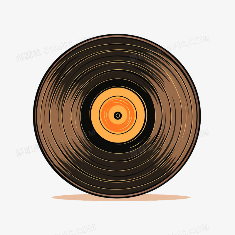 黑胶唱片音乐免抠元素