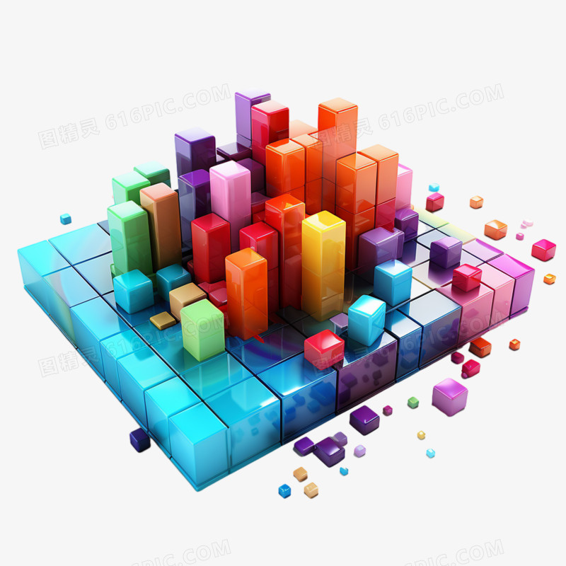 3d办公数据分析免抠素材