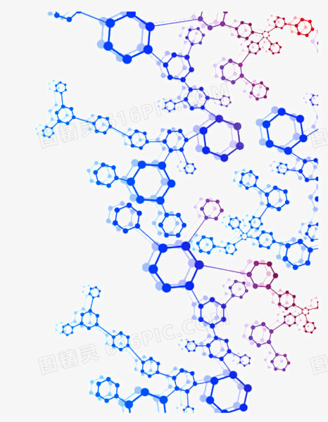 彩色分子结构图