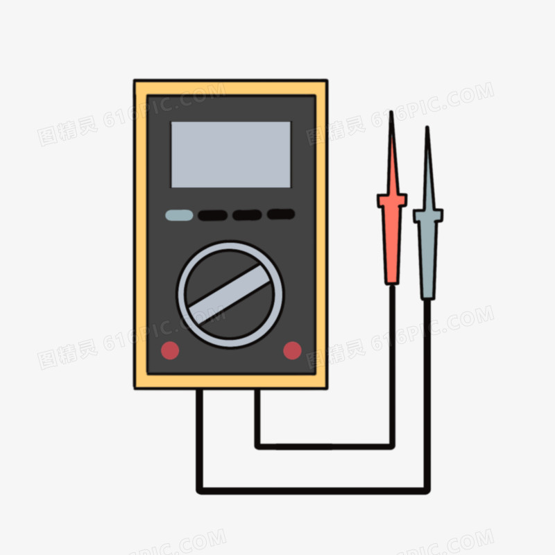 手绘万用表简约素材