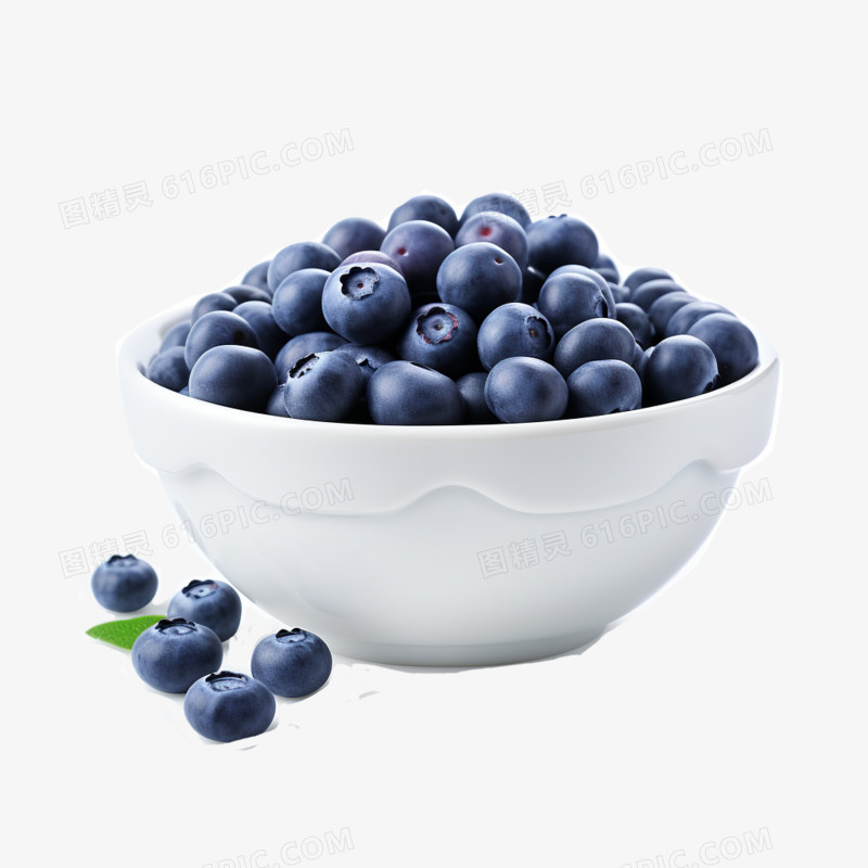 蓝莓水果营养免抠元素