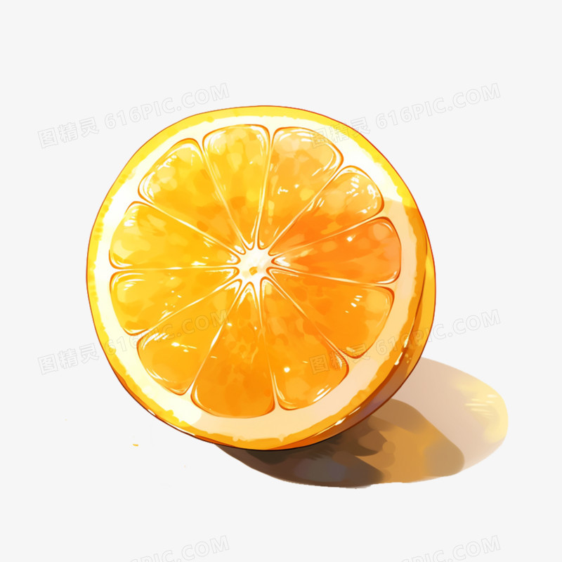 卡通手绘水果橙子免抠元素