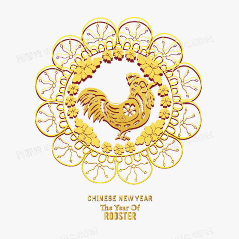 鸡年剪纸