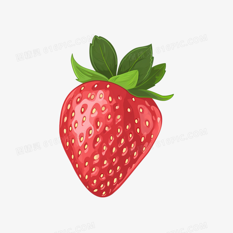 数字艺术 AI元素 免抠元素 草莓 水果 丹东草莓 健康 草莓水果 一颗草莓