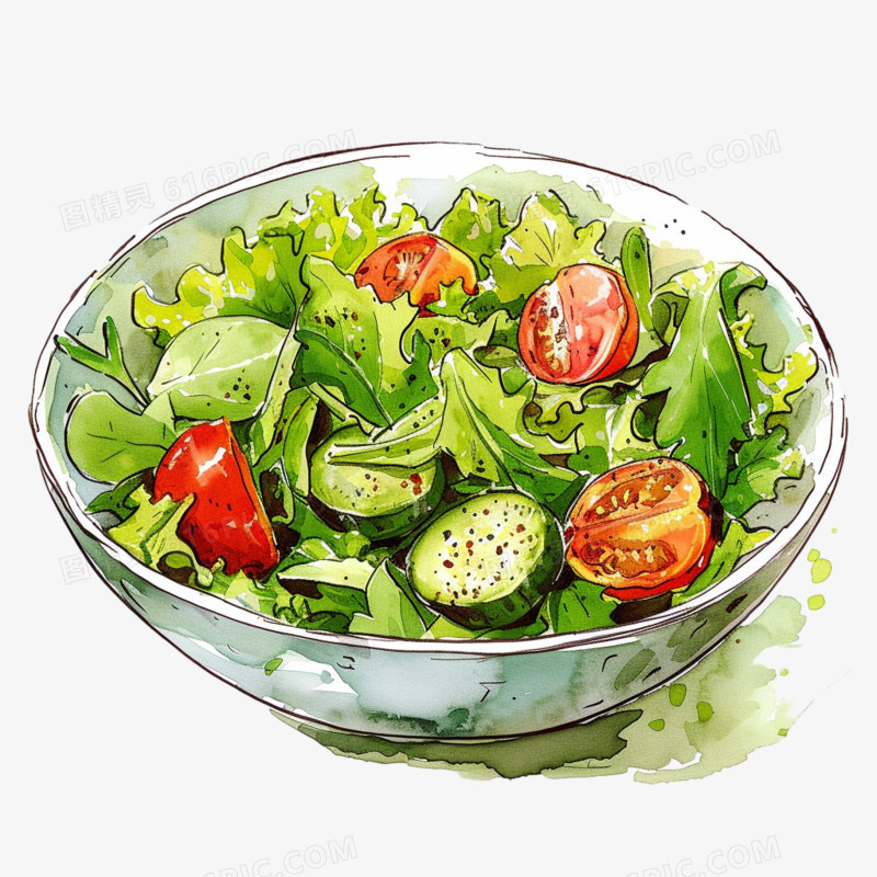 蔬菜沙拉免抠元素