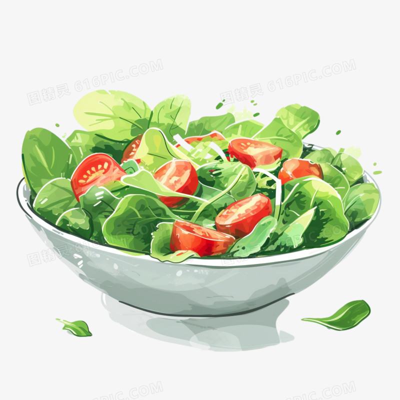 蔬菜沙拉免抠元素