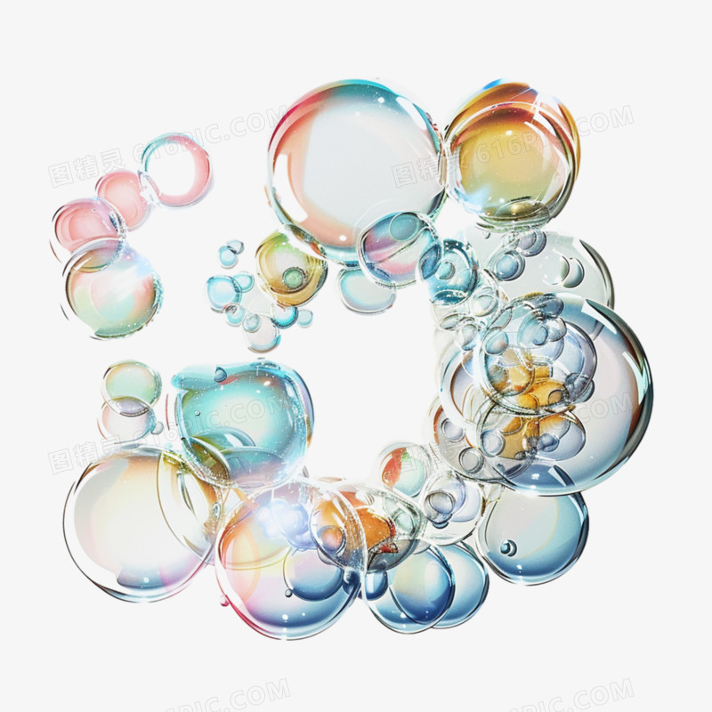 透明泡泡免抠元素
