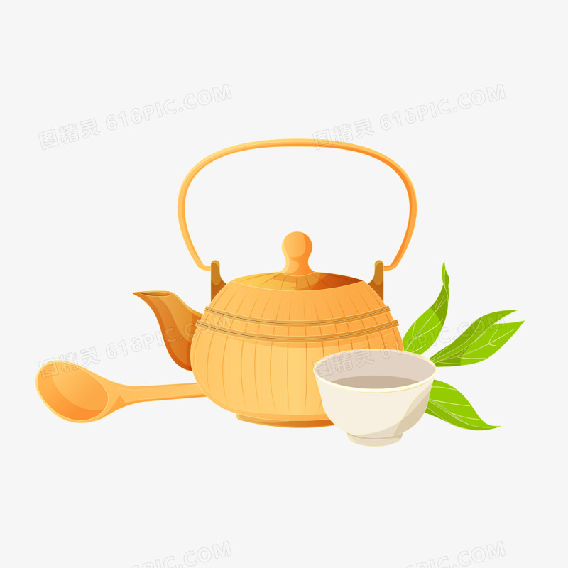茶壶沏茶套组元素