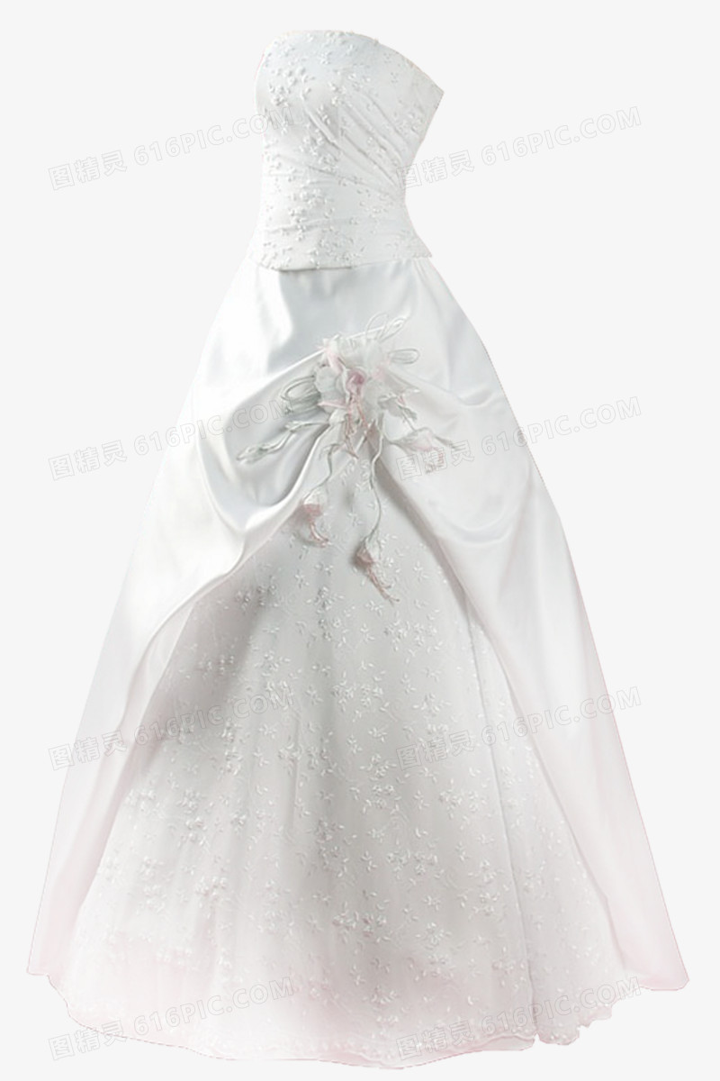 白色时尚婚纱
