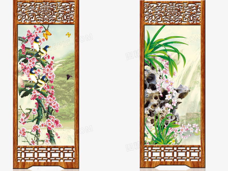 中式屏风