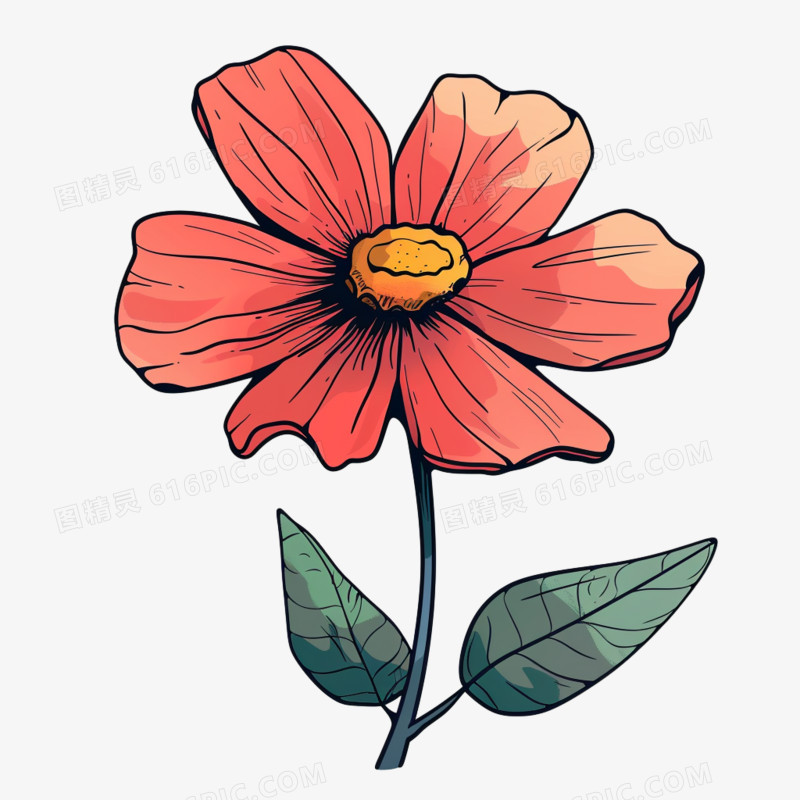单个花朵免抠元素