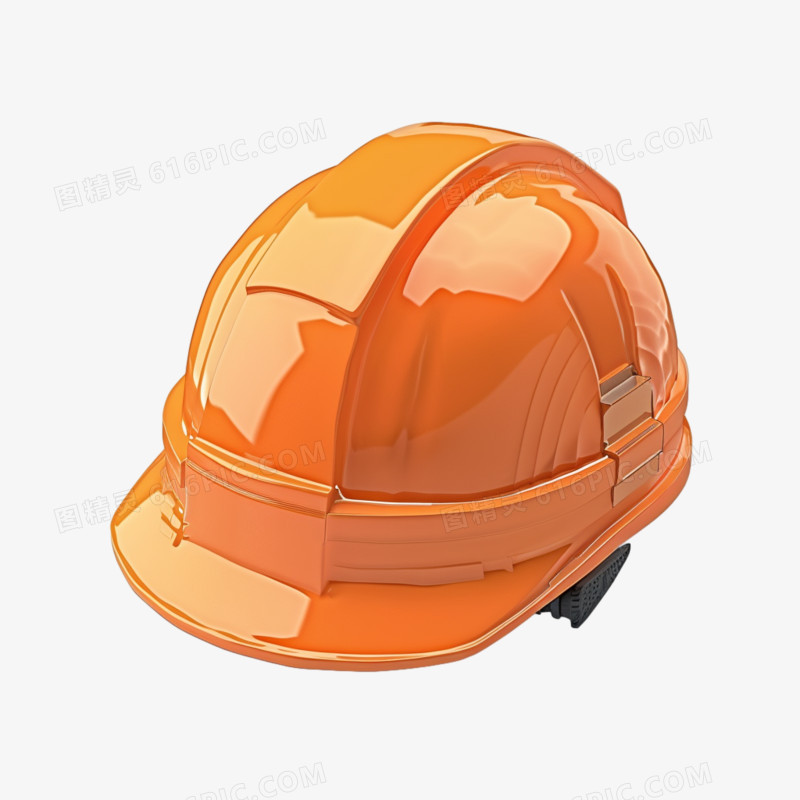 3d立体工人安全帽免抠元素