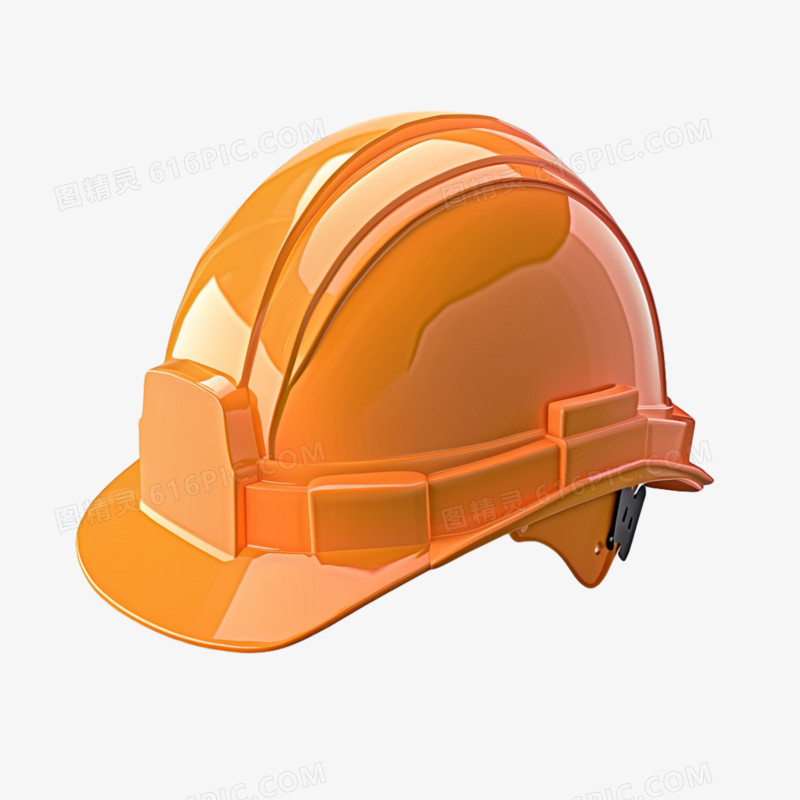 3d立体工人安全帽免抠元素