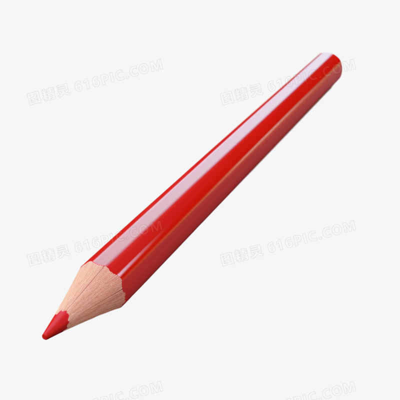 3D立体铅笔免抠素材