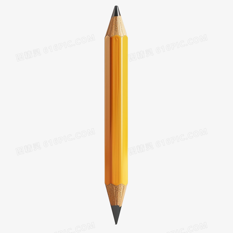 3D立体铅笔免抠素材