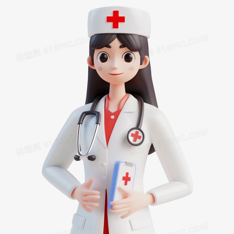 3D护士人物免抠素材
