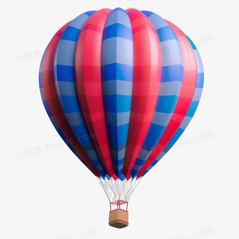 3D热气球免抠元素