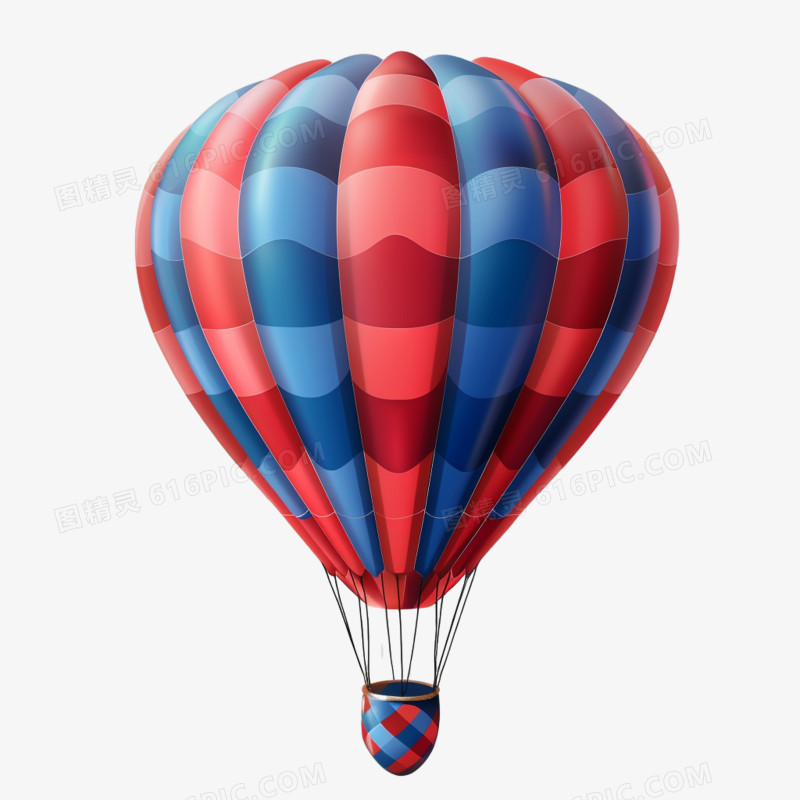 3D热气球免抠元素