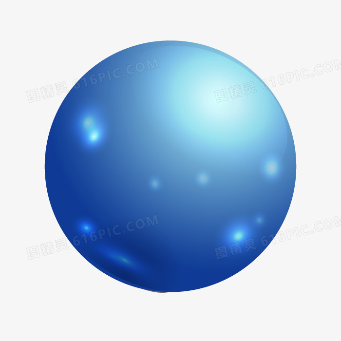 蓝色科技小圆球