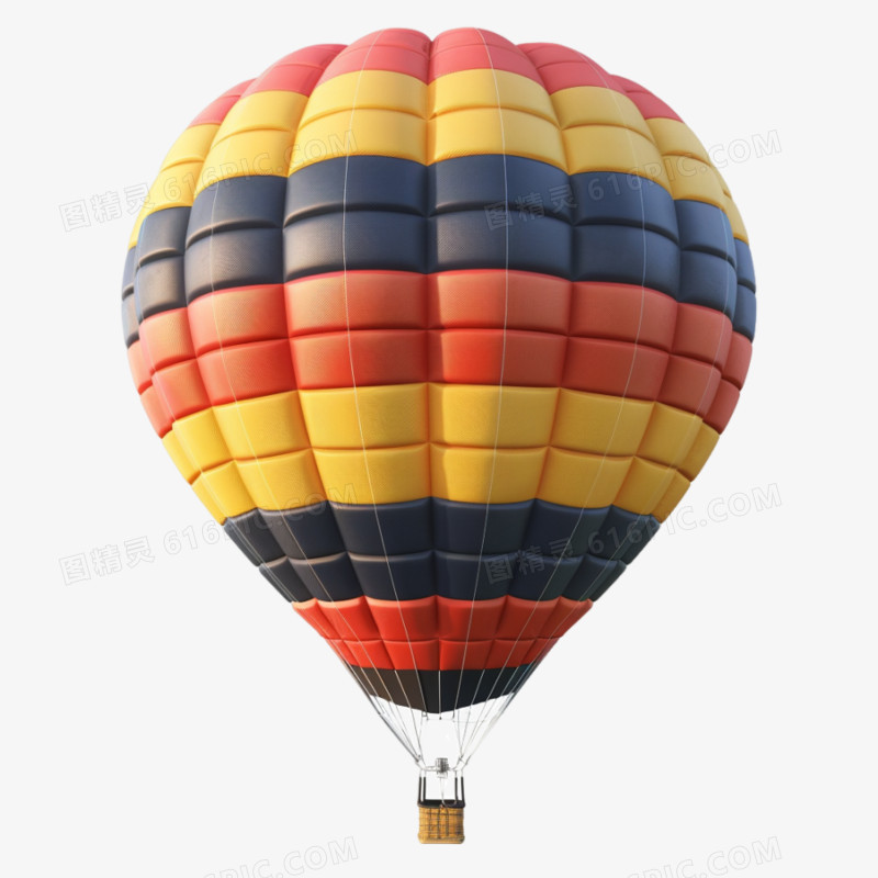 热气球乘坐上升免抠元素