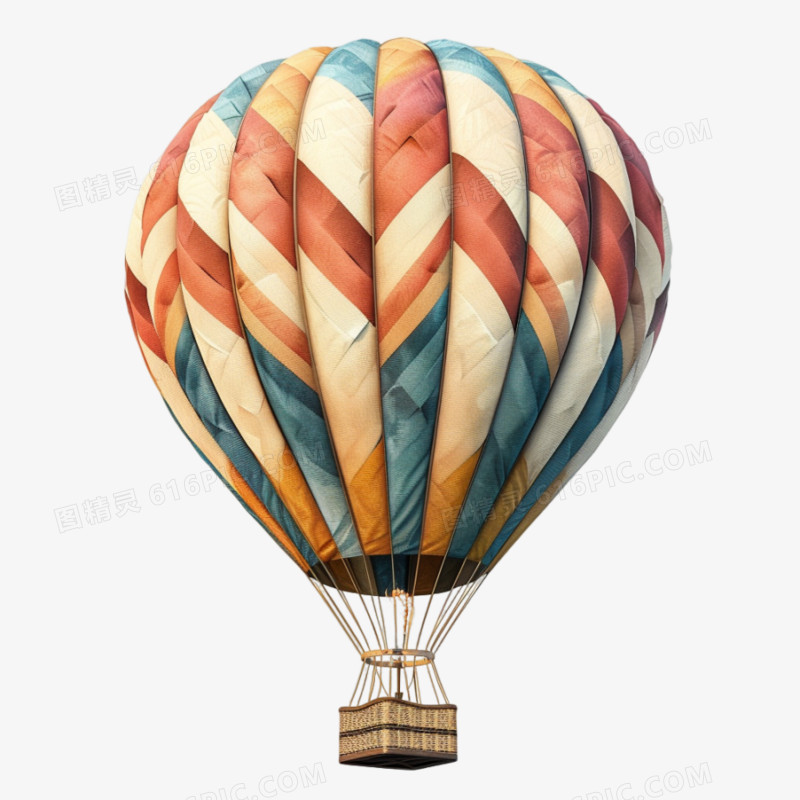热气球乘坐漂浮免抠元素
