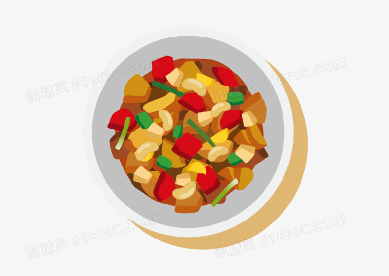 美食炒菜矢量