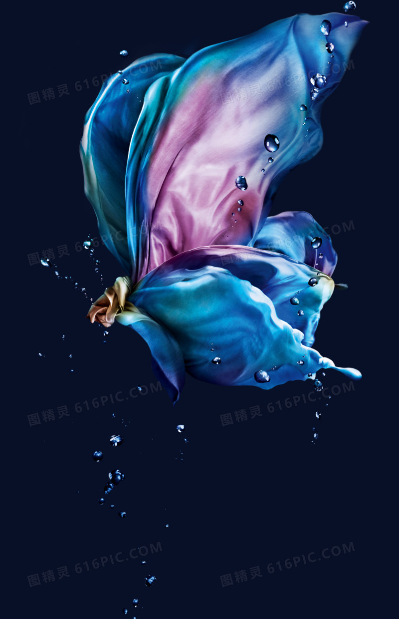 创意彩绘梦幻蝴蝶