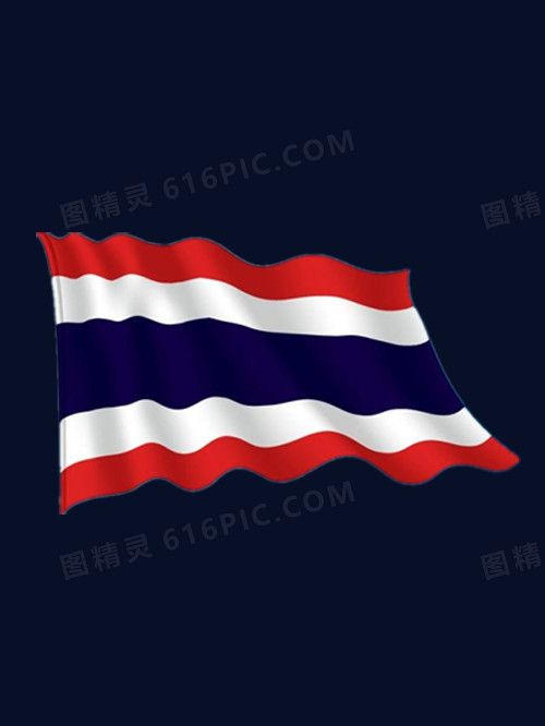 飘扬的泰国国旗